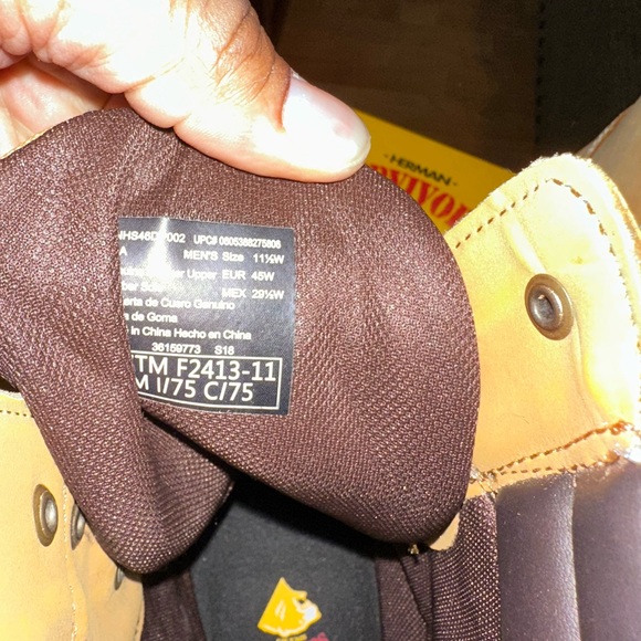 M HS Big Timber II Wheat Steel Toe Boots - Picture 5 of 12